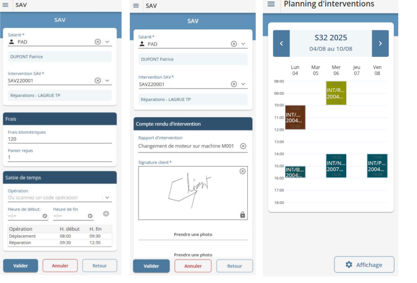 Application mobile SAV Interventions Herakles