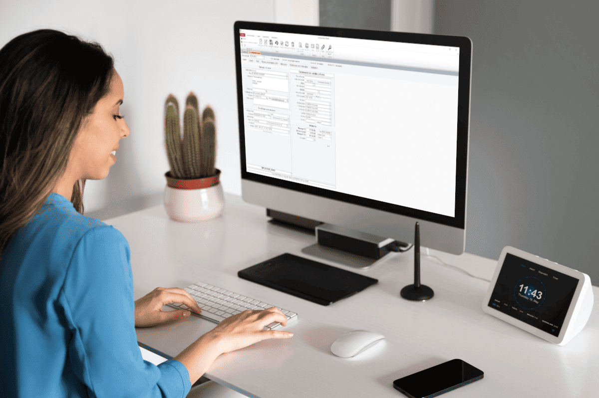 Une commande client dans le logiciel ERP Herakles