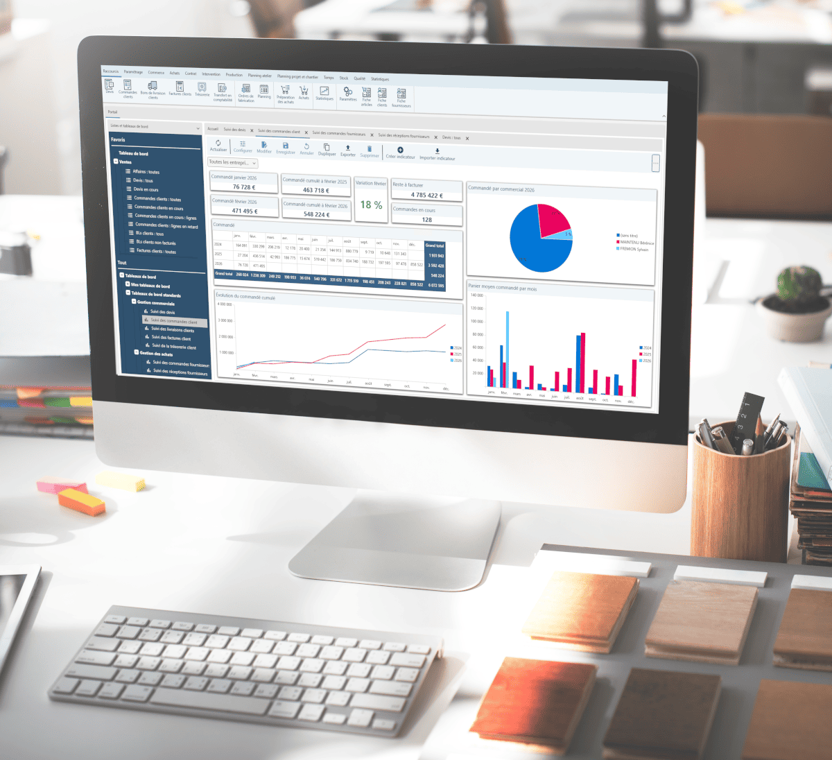 Le portail du logiciel ERP Herakles